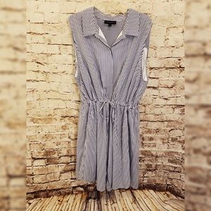 Lane Bryant Striped Sleeveless Dress